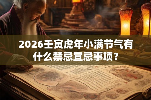 2026壬寅虎年小满节气有什么禁忌宜忌事项? 2026壬寅虎年小满节气有什么禁忌宜忌事项?