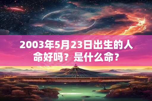 2003年5月23日出生的人命好吗?是什么命? 2003年5月23日出生的人命好吗?是什么命?
