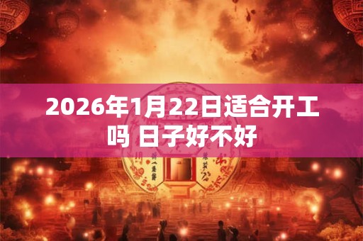 2026年1月22日适合开工吗 日子好不好 2026年1月22日适合开工吗 日子好不好