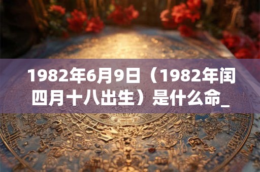 1982年6月9日(1982年闰四月十八出生)是什么命_命运如何 1982年6月9日(1982年闰四月十八出生)是什么命_命运如何
