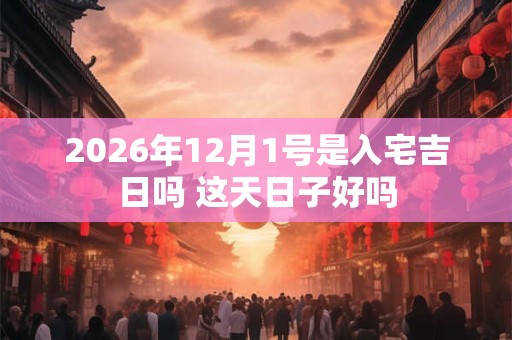 2026年12月1号是入宅吉日吗 这天日子好吗