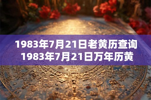 1983年7月21日老黄历查询 1983年7月21日万年历黄道吉日 1983年7月21日老黄历查询 1983年7月21日万年历黄道吉日