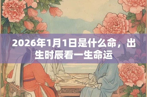 2026年1月1日是什么命,出生时辰看一生命运 2026年1月1日是什么命,出生时辰看一生命运