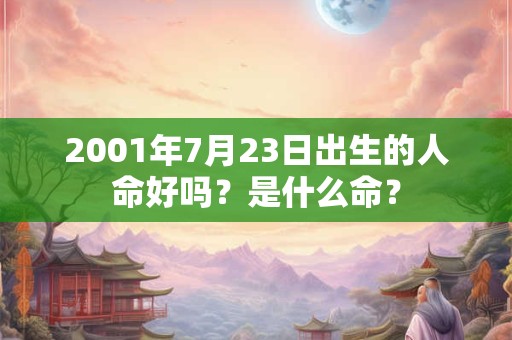 2001年7月23日出生的人命好吗?是什么命? 2001年7月23日出生的人命好吗?是什么命?