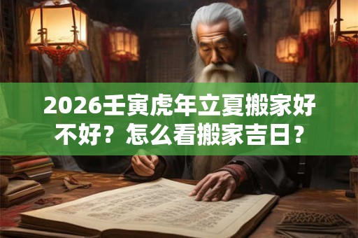2026壬寅虎年立夏搬家好不好？怎么看搬家吉日？
