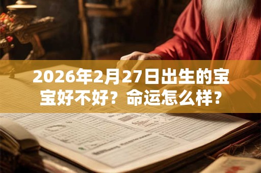 2026年2月27日出生的宝宝好不好？命运怎么样？