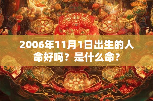 2006年11月1日出生的人命好吗？是什么命？