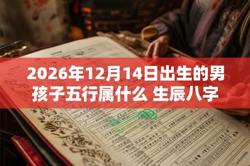 2026年12月14日出生的男孩子五行属什么 生辰八字取名