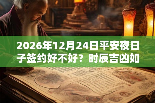 2026年12月24日平安夜日子签约好不好?时辰吉凶如何? 2026年12月24日平安夜日子签约好不好?时辰吉凶如何?