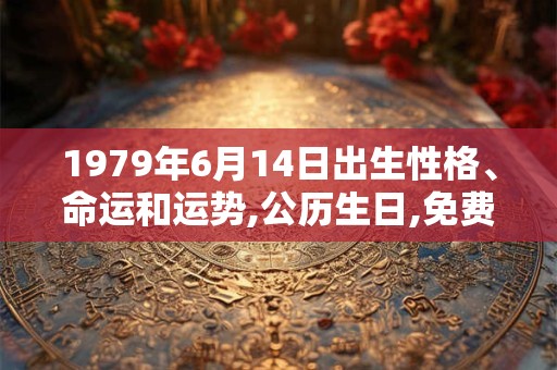 1979年6月14日出生性格、命运和运势,公历生日,免费算命