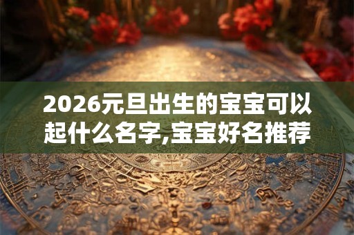 2026元旦出生的宝宝可以起什么名字,宝宝好名推荐最新 2026元旦出生的宝宝可以起什么名字,宝宝好名推荐最新