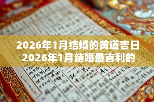 2026年1月结婚的黄道吉日 2026年1月结婚最吉利的日子 2026年1月结婚的黄道吉日 2026年1月结婚最吉利的日子