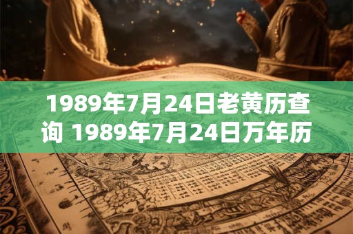 1989年7月24日老黄历查询 1989年7月24日万年历黄道吉日 1989年7月24日老黄历查询 1989年7月24日万年历黄道吉日