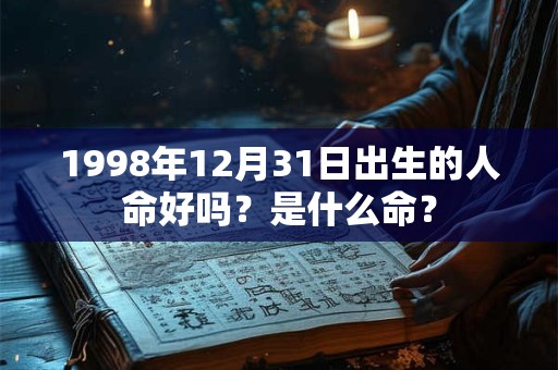 1998年12月31日出生的人命好吗?是什么命? 1998年12月31日出生的人命好吗?是什么命?