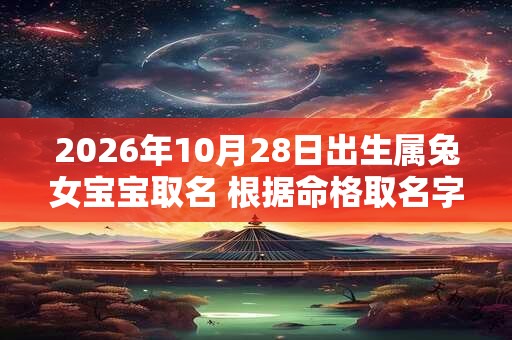 2026年10月28日出生属兔女宝宝取名 根据命格取名字 2026年10月28日出生属兔女宝宝取名 根据命格取名字