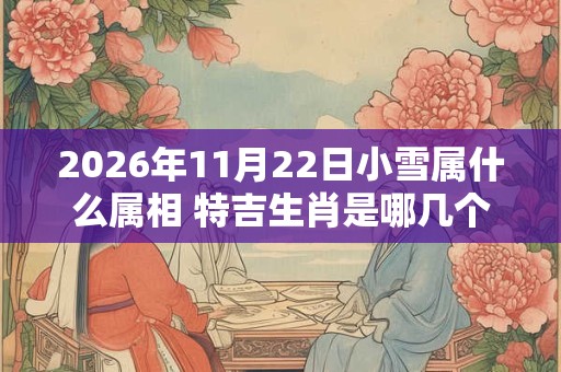 2026年11月22日小雪属什么属相 特吉生肖是哪几个