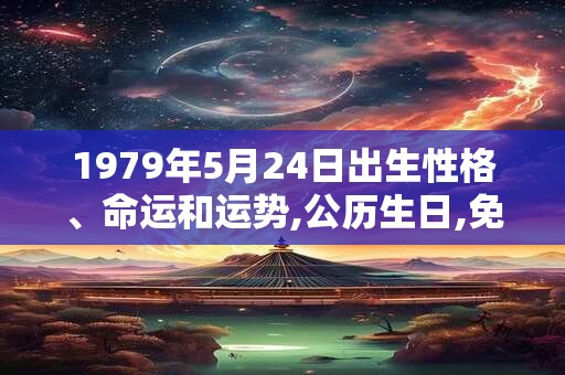 1979年5月24日出生性格、命运和运势,公历生日,免费算命
