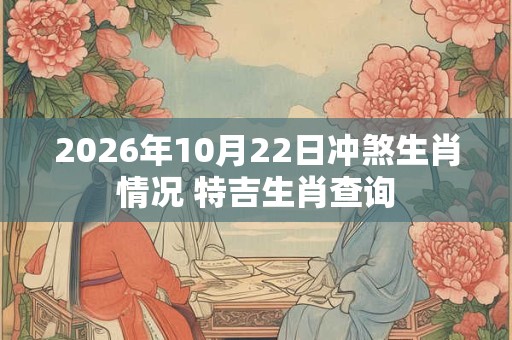 2026年10月22日冲煞生肖情况 特吉生肖查询