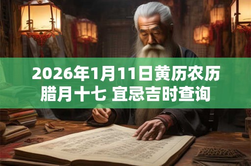 2026年1月11日黄历农历腊月十七 宜忌吉时查询