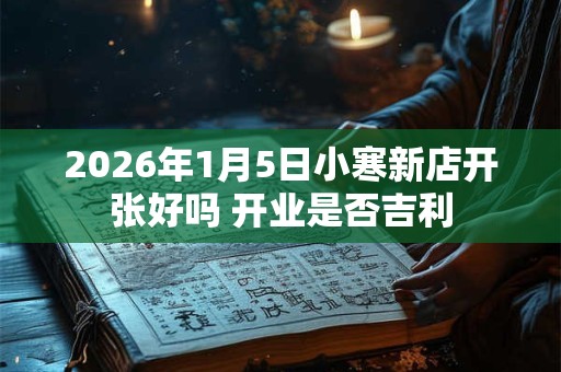 2026年1月5日小寒新店开张好吗 开业是否吉利 2026年1月5日小寒新店开张好吗 开业是否吉利