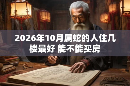2026年10月属蛇的人住几楼最好 能不能买房