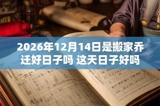 2026年12月14日是搬家乔迁好日子吗 这天日子好吗 2026年12月14日是搬家乔迁好日子吗 这天日子好吗