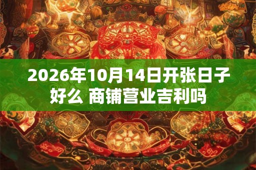 2026年10月14日开张日子好么 商铺营业吉利吗 2026年10月14日开张日子好么 商铺营业吉利吗