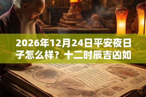 2026年12月24日平安夜日子怎么样？十二时辰吉凶如何？