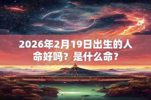 2026年2月19日出生的人命好吗？是什么命？