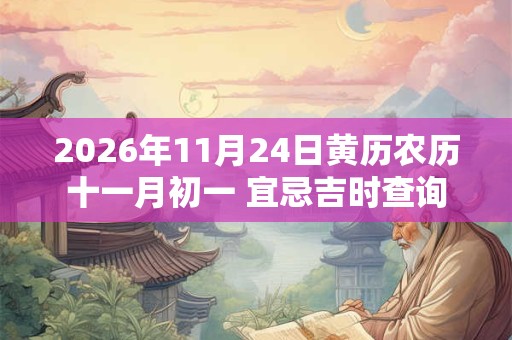 2026年11月24日黄历农历十一月初一 宜忌吉时查询