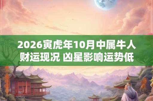 2026寅虎年10月中属牛人财运现况 凶星影响运势低迷
