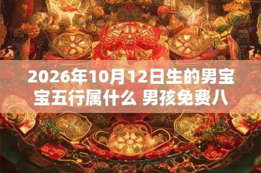 2026年10月12日生的男宝宝五行属什么 男孩免费八字起名 2026年10月12日生的男宝宝五行属什么 男孩免费八字起名