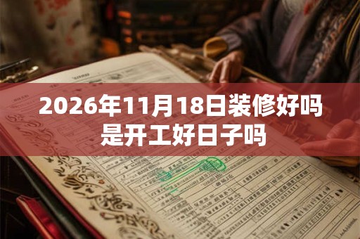 2026年11月18日装修好吗 是开工好日子吗