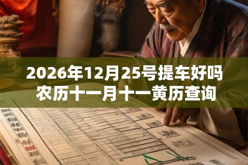 2026年12月25号提车好吗 农历十一月十一黄历查询