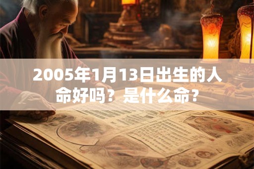 2005年1月13日出生的人命好吗？是什么命？