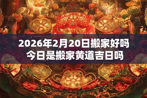 2026年2月20日搬家好吗 今日是搬家黄道吉日吗 2026年2月20日搬家好吗 今日是搬家黄道吉日吗