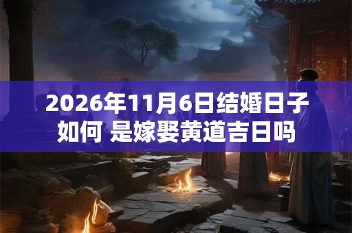 2026年11月6日结婚日子如何 是嫁娶黄道吉日吗
