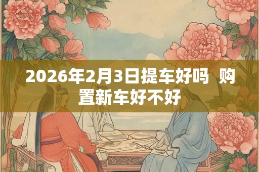 2026年2月3日提车好吗  购置新车好不好