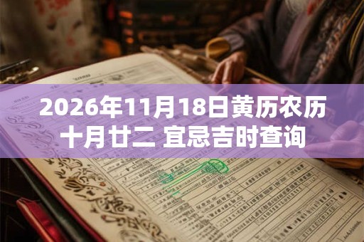 2026年11月18日黄历农历十月廿二 宜忌吉时查询