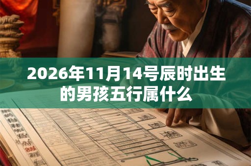 2026年11月14号辰时出生的男孩五行属什么
