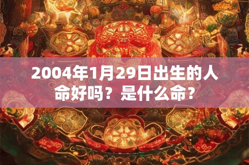 2004年1月29日出生的人命好吗？是什么命？