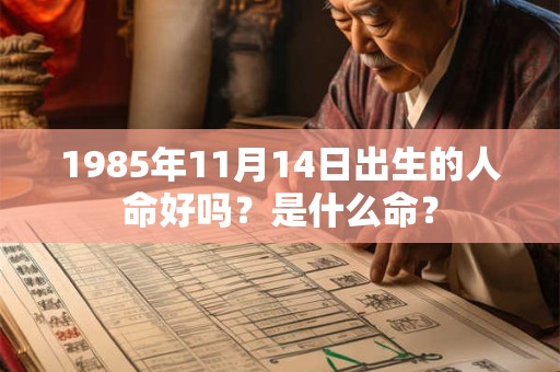1985年11月14日出生的人命好吗？是什么命？