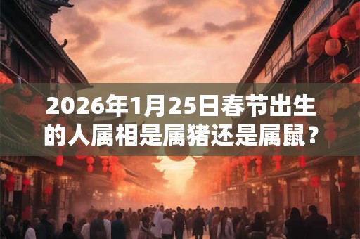 2026年1月25日春节出生的人属相是属猪还是属鼠？