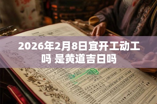 2026年2月8日宜开工动工吗 是黄道吉日吗