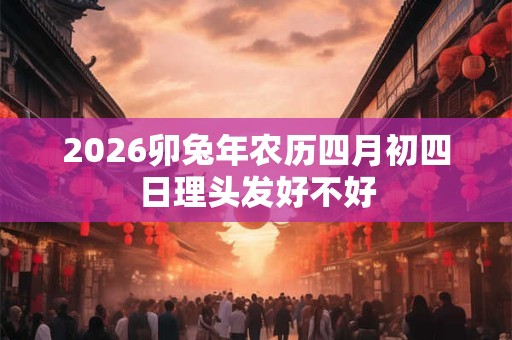 2026卯兔年农历四月初四日理头发好不好 2026卯兔年农历四月初四日理头发好不好