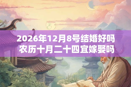 2026年12月8号结婚好吗 农历十月二十四宜嫁娶吗