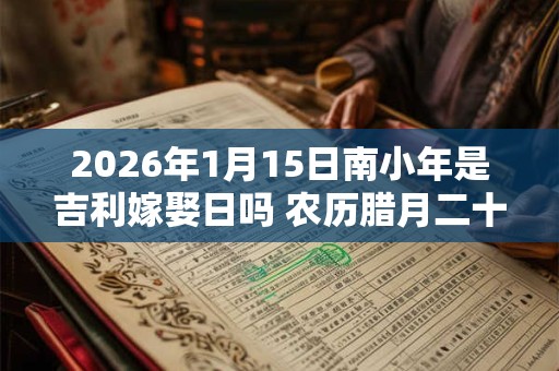 2026年1月15日南小年是吉利嫁娶日吗 农历腊月二十四办婚事好吗