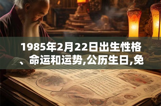 1985年2月22日出生性格、命运和运势,公历生日,免费算命