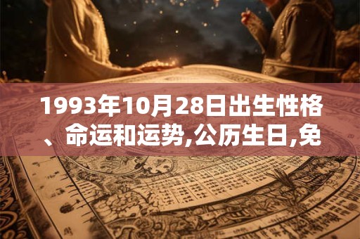 1993年10月28日出生性格、命运和运势,公历生日,免费算命