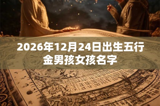 2026年12月24日出生五行金男孩女孩名字 2026年12月24日出生五行金男孩女孩名字